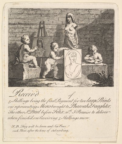 Chłopcy podglądający naturę, 1731-51. autorstwa William Hogarth