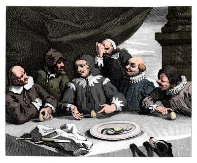 Kolumb rozbijający jajko, 1753, 1833. autorstwa William Hogarth
