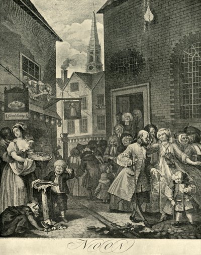 Covent Garden w południe, 1738, 1925. autorstwa William Hogarth