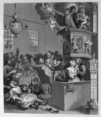 Łatwowierność, przesądy i fanatyzm autorstwa William Hogarth