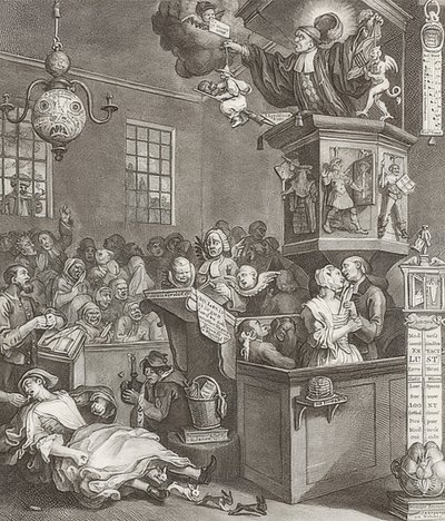 Łatwowierność, przesąd i fanatyzm / Leichtgläubigkeit, Superglaube und Fanatismus. 1762 1762 autorstwa William Hogarth