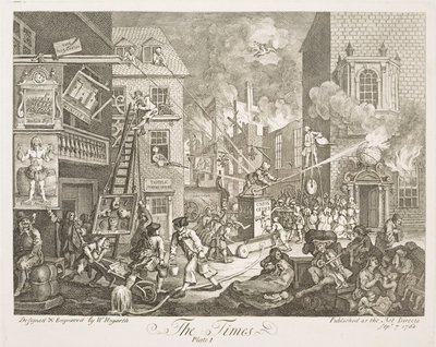 Czas (plansza 1) autorstwa William Hogarth