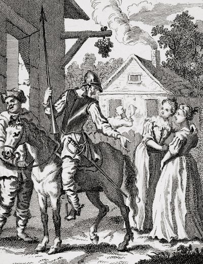 Don Kichot i Sancho Pansa w gospodzie, opublikowana w 1798 r. autorstwa William Hogarth