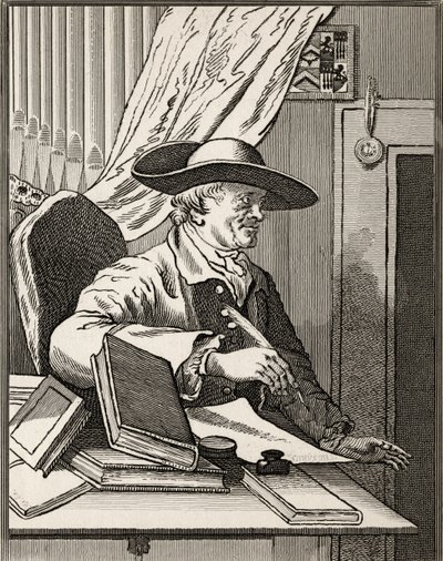 Dr Thomas Morell, z „Dzieła Hogartha”, opublikowane w 1833 r. autorstwa William Hogarth