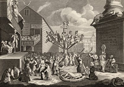 Emblematyczna grafika Morza Południowego, z "Dzieł Williama Hogartha", opublikowanych w 1833 r. (litografia) autorstwa William Hogarth