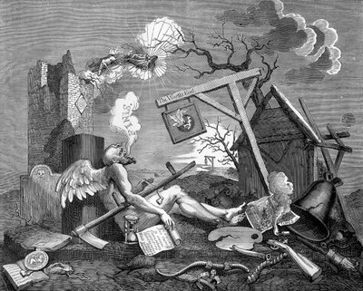 Finis; lub The Tail Piece - The Bathos autorstwa Williama Hogartha autorstwa William Hogarth
