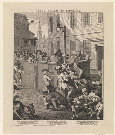 Pierwszy etap okrucieństwa autorstwa William Hogarth
