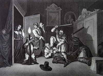 Fronton do „Hudibras” Samuela Butlera autorstwa William Hogarth