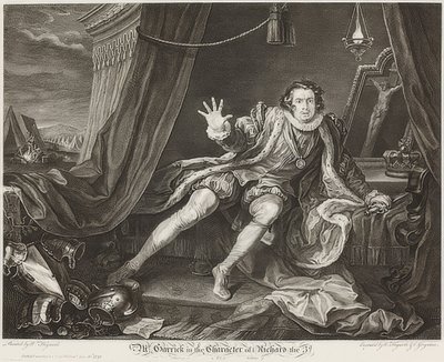 Garrick w postaci Ryszarda III / Garrick in der Rolle Richards III.. 1746 autorstwa William Hogarth