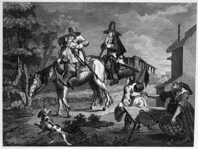Hudibras Sallies Forth autorstwa William Hogarth