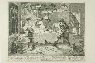 Hudibras i Sidrophel, płyta ósma z Hudibrasa autorstwa William Hogarth