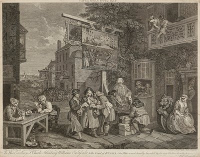 Humory Wyborcze (Zestaw Czterech) (grafika) autorstwa William Hogarth