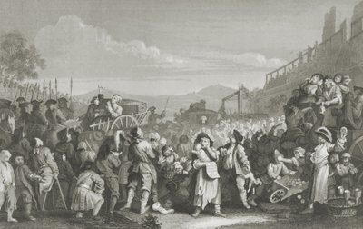 Bezczynny w drodze do egzekucji autorstwa William Hogarth