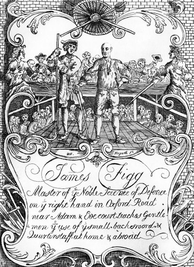 James Figg - reklama Williama Hogartha, ok. 1930 r. 1729/30 autorstwa William Hogarth