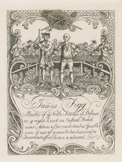 Karta handlowa Jamesa Figga zaprojektowana przez Hogarth autorstwa William Hogarth