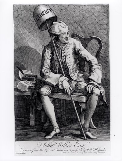John Wilkes (1727-97) 1763 autorstwa William Hogarth