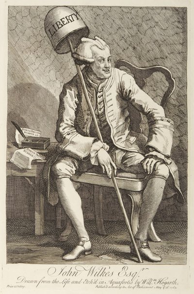 John Wilkes autorstwa William Hogarth