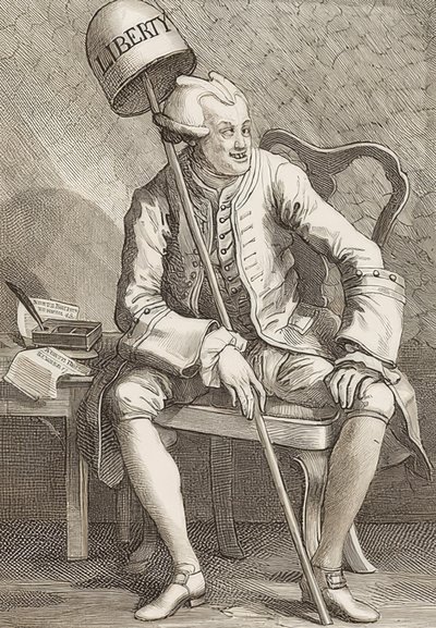 John Wilkes Esq. 1763 autorstwa William Hogarth