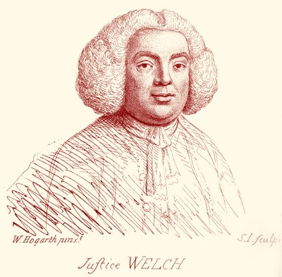 Sprawiedliwość Welch - portret autorstwa Williama Hogartha autorstwa William Hogarth