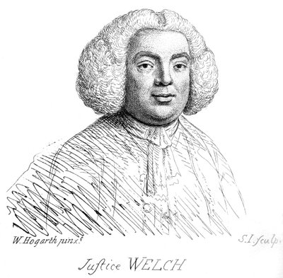 Sprawiedliwość Welch - portret autorstwa Williama Hogartha autorstwa William Hogarth