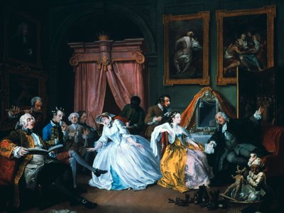 Małżeństwo A-la-Mode: 4. Toaleta, 1743 autorstwa William Hogarth
