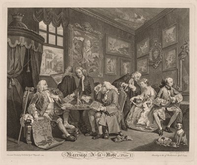 Modne wesele autorstwa William Hogarth