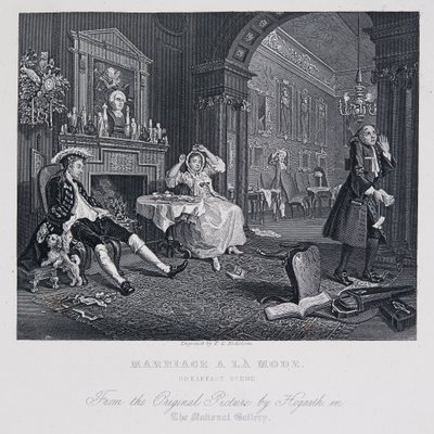 Małżeństwo à la Mode: Scena śniadania autorstwa William Hogarth