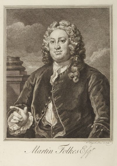 Martin Folkes autorstwa William Hogarth