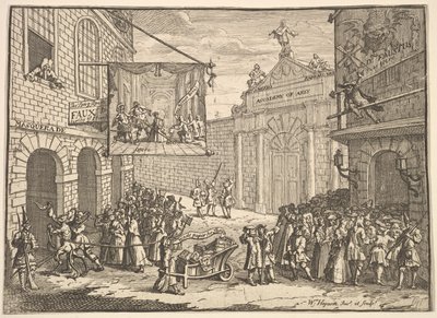 Maskarady i opery, 1724. autorstwa William Hogarth