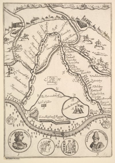 Parke Artillary Aubry de La Mottrayes Podróżuje po Europie, Azji i międzyn..., 1723-24. autorstwa William Hogarth