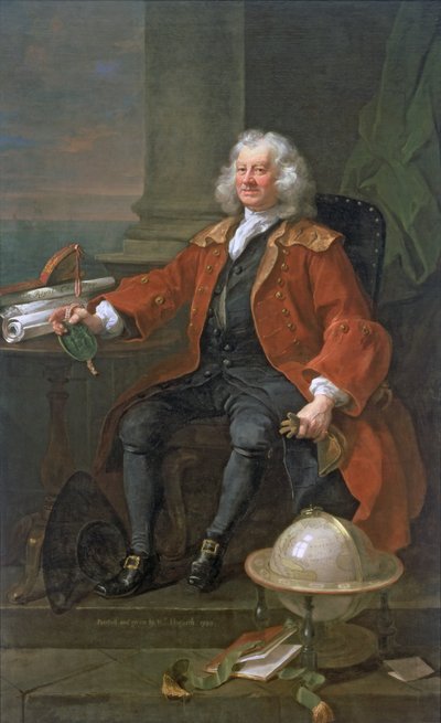 Portret kapitana Corama (ok. 1668-1751) 1740 autorstwa William Hogarth