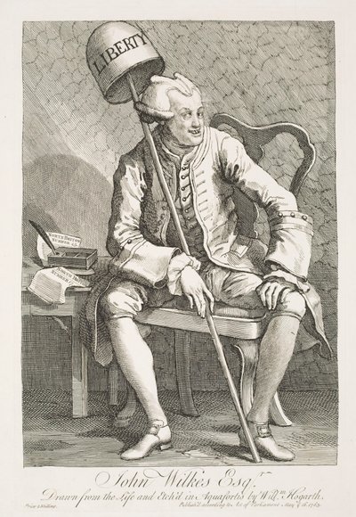 Portret Johna Wilkesa, Esquire autorstwa William Hogarth