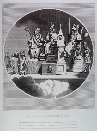 Rodzina królewska, biskupstwo i prawo autorstwa William Hogarth