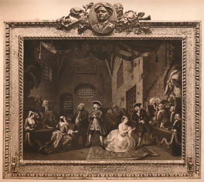 Scena z Opery Żebraków VI, 1731 autorstwa William Hogarth