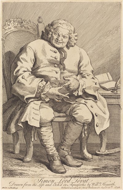 Szymon Lord Lovat autorstwa William Hogarth
