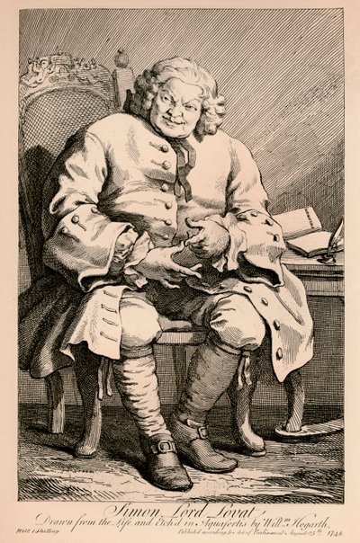 Szymon, Lord Lovat, 1746 autorstwa William Hogarth