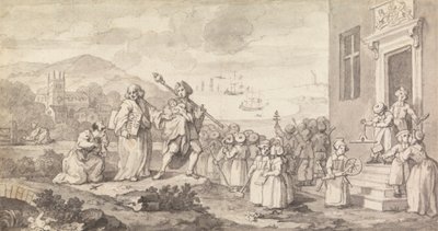 Egerton MS 881, f.165v (welin) autorstwa William Hogarth