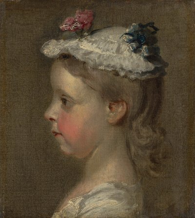 Studium głowy dziewczyny autorstwa William Hogarth