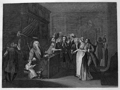 Przeklinanie dziecka autorstwa William Hogarth