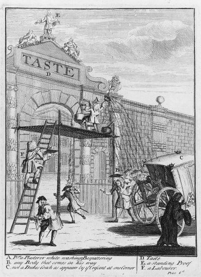 Smak, Burlington Gate, 1732 autorstwa William Hogarth