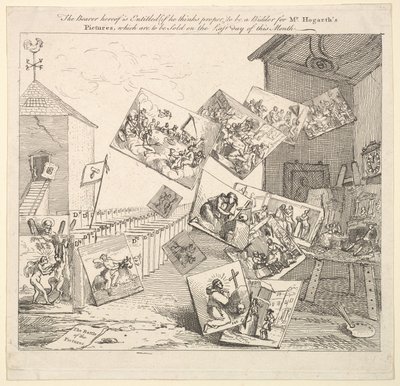 Bitwa obrazów, 1745. autorstwa William Hogarth