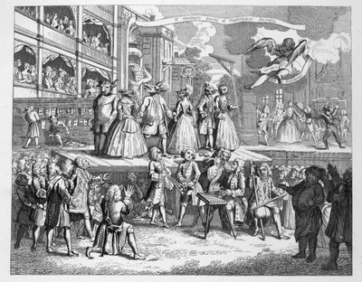 Burleska opery żebraka autorstwa William Hogarth