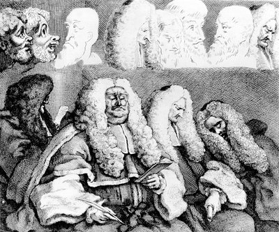 Ławka, 1758. autorstwa William Hogarth