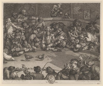 Walka kogutów autorstwa William Hogarth