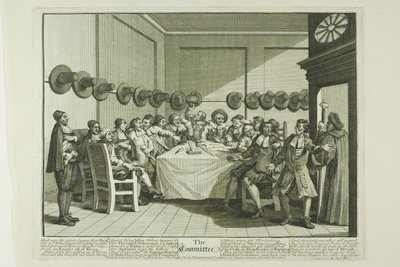 Komitet, płyta dziesiąta z Hudibras autorstwa William Hogarth
