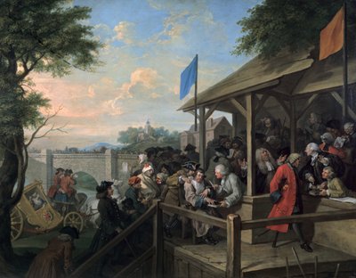 Wybory III Głosowanie, 1754-55 autorstwa William Hogarth