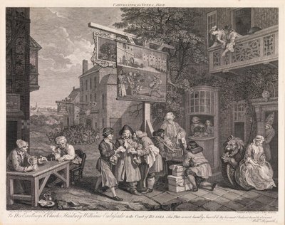 Wybory, tablica 2: „Pozyskiwanie głosów” autorstwa William Hogarth