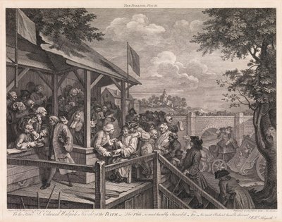Wybory, plansza 3: „Głosowanie” autorstwa William Hogarth