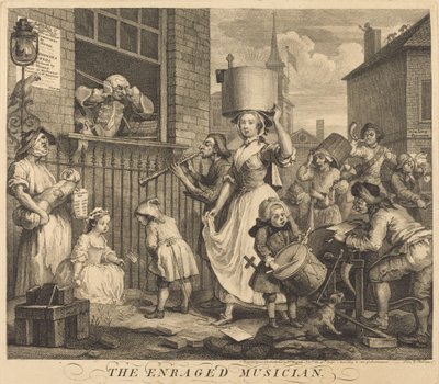 Wściekły muzyk autorstwa William Hogarth