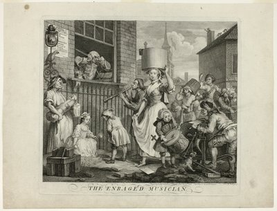 Wściekły muzyk autorstwa William Hogarth